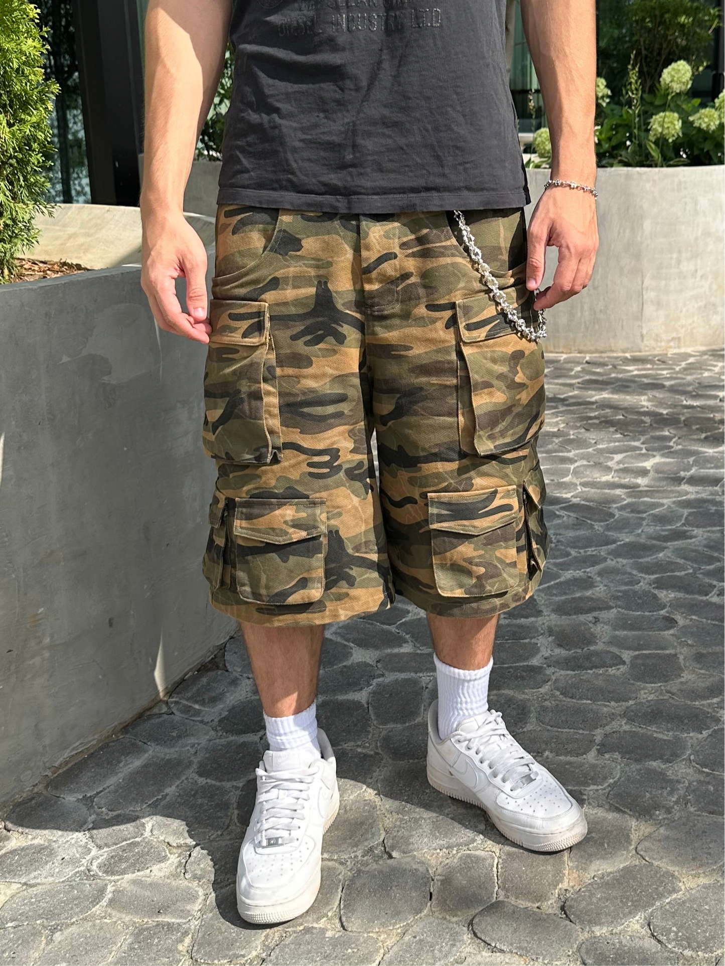 MARBLED CAMO SHORTS