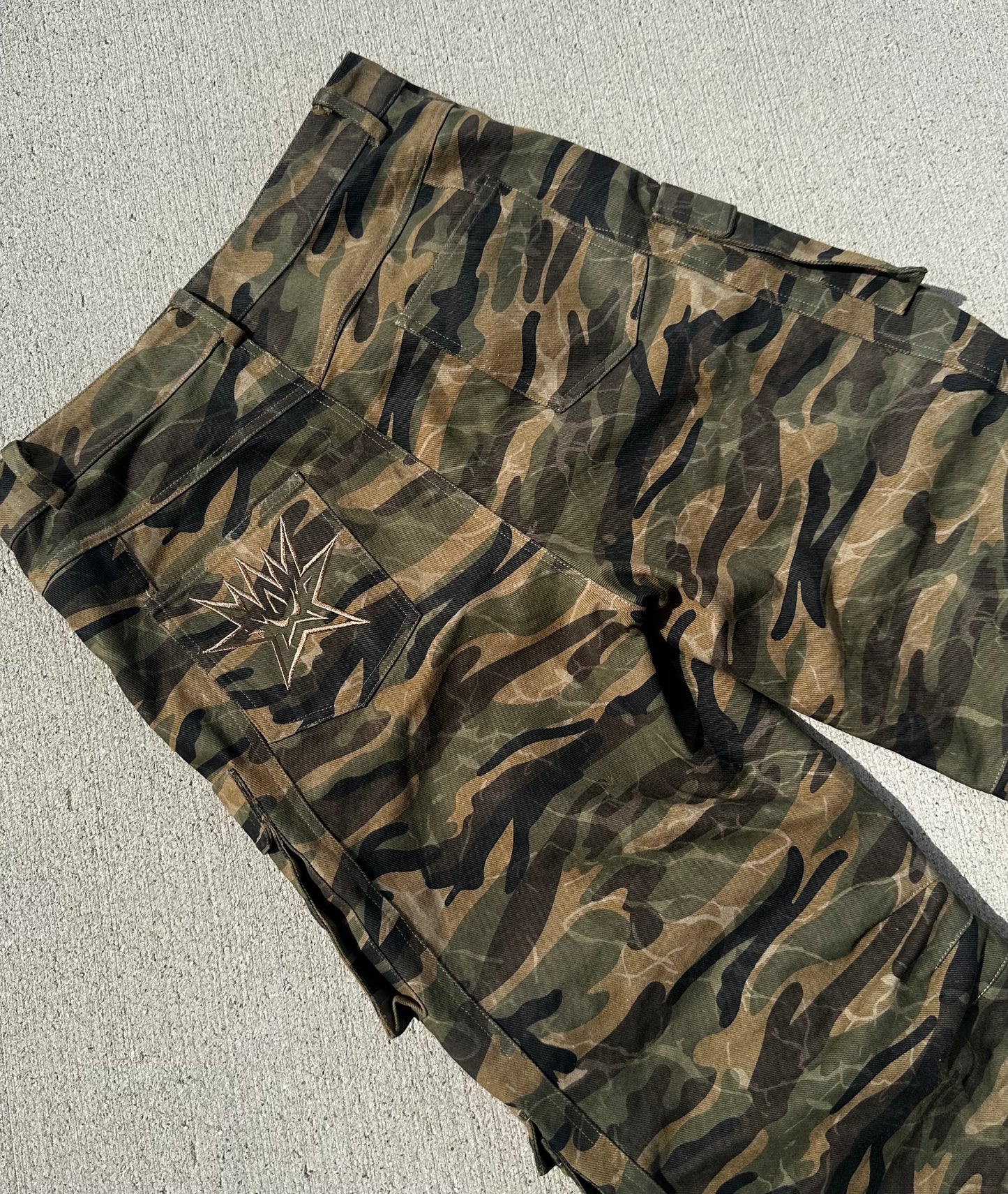 MARBLED CAMO CARGOS