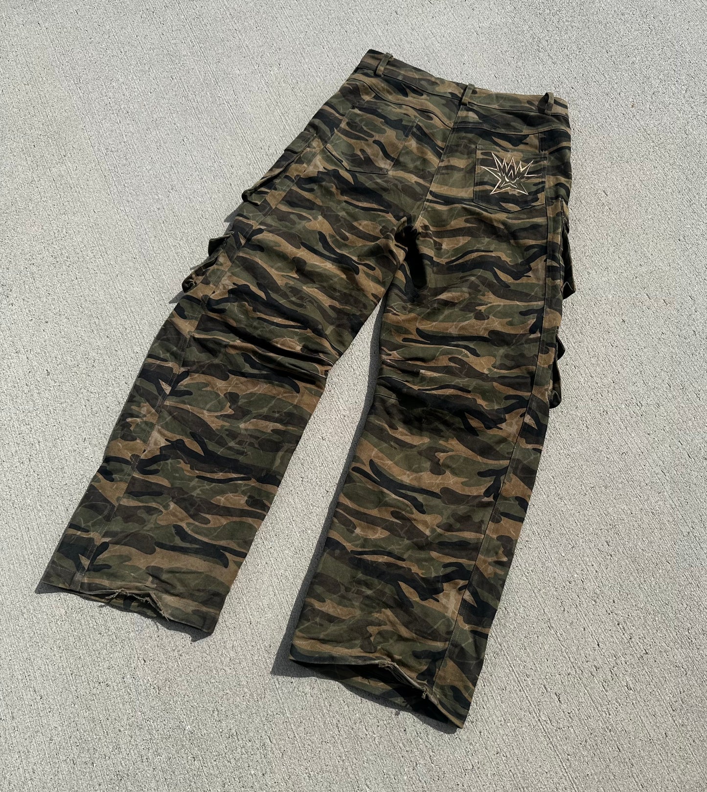 MARBLED CAMO CARGOS