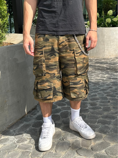 MARBLED CAMO SHORTS
