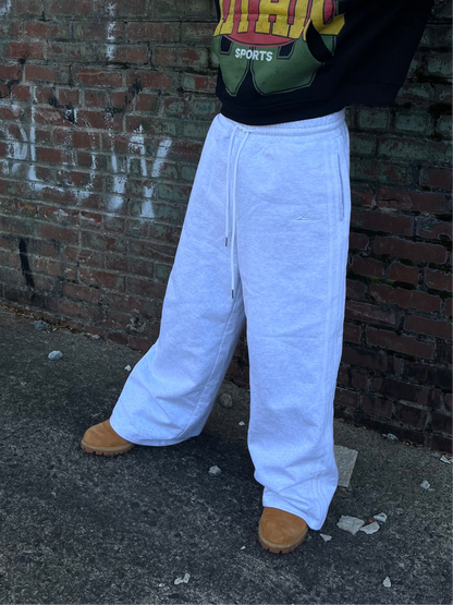 GREY TRACK PANTS