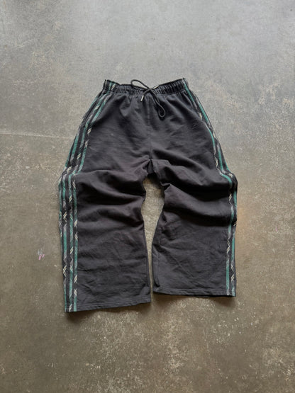 BLACK PLAID TRACK SET