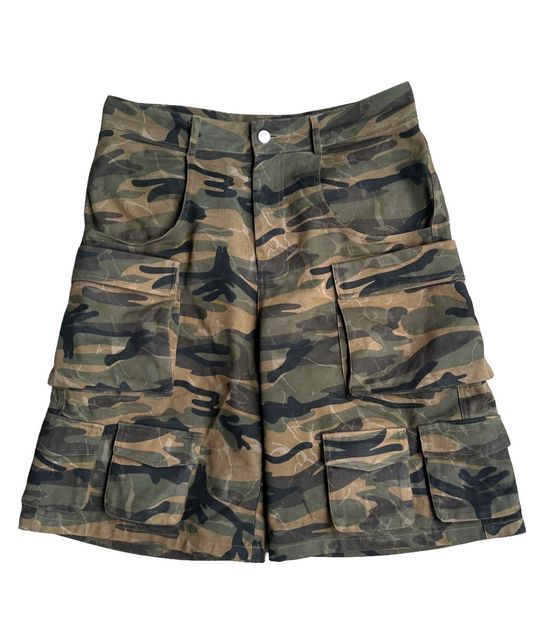 MARBLED CAMO SHORTS