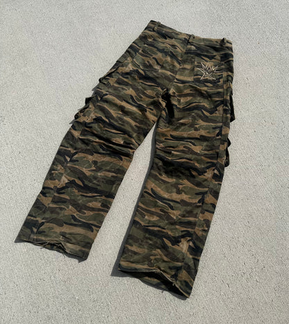MARBLED CAMO CARGOS