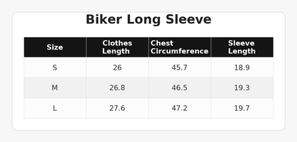BIKER LONG SLEEVE